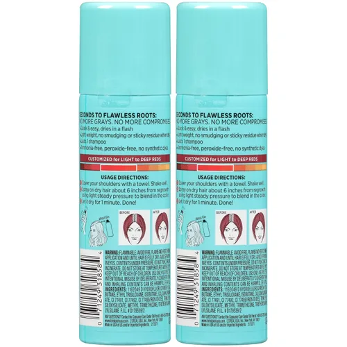 Vista 11 de L'Oreal Paris Tinte para el Cabello Root Cover Up Color Rojo 2 Onzas (Paquete de 2) (El Embalaje Puede Variar)