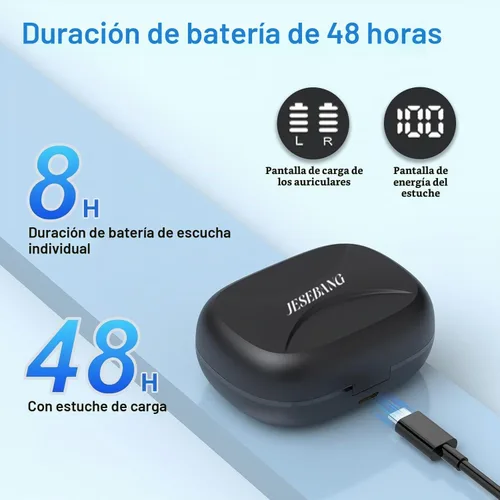 Vista 7 de Auriculares de traducción AI en tiempo real, 164 audífonos de traductor de idiomas, 3 en 1 Bluetooth 5.4 auriculares de traducción con 5 modos