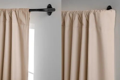 Vista 7 de Amazon Basics - Barra de cortina opaca para oscurecimiento de habitación, 28 a 48 pulgadas, color negro