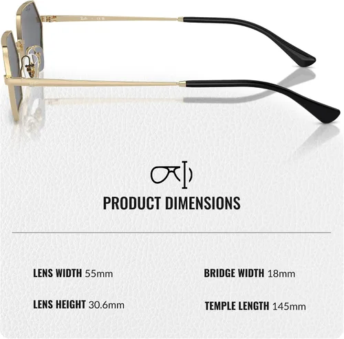 Vista 5 de Ray-Ban RB3728 YEVI BIO-BASED Gafas de sol cuadradas redondas para hombres y mujeres con kit oficial de gafas RAYBAN
