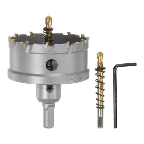 Vista 22 de HARFINGTON Cortador de carburo de sierra de agujero de metal de 0.472 in / 0.47 pulgadas de diámetro para acero inoxidable, metal, aleación
