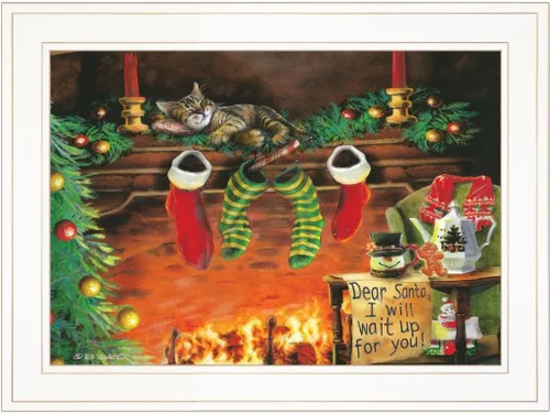 Vista 6 de Trendy Decor4U I Will Wait Up by Ed Wargo - Arte de pared impreso, 18 x 14 pulgadas, color marrón