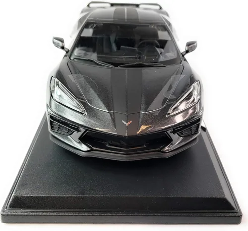 Vista 3 de Maisto Special Edition 2020 Chevrolet Corvette C8 Stingray Coupe 1:18 Die Cast Negro Metálico