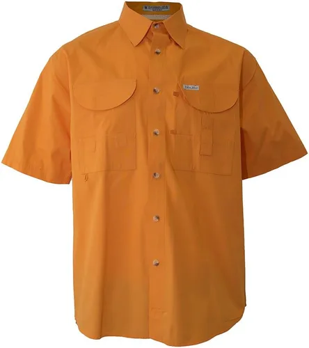 Vista 10 de Camisa de manga corta con botones de pesca para hombre, transpirable, para exteriores, casual, ligera