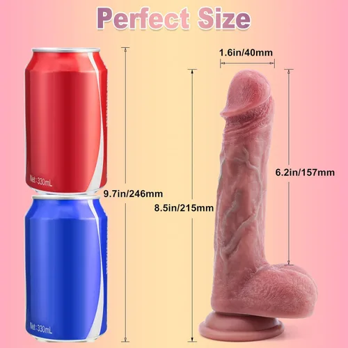 Vista 5 de Womens Toys 8.5 Inch Realistic Silicone Big Dick Dilbo for Women R Adult Toy for Women with Strong Suction Cup FGE508