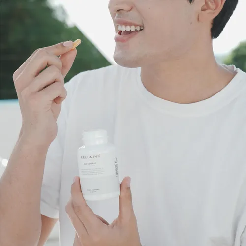 Vista 2 de Relumins Suplemento Age Defense NAD+ con NADH, CoQ10, glutatión, resveratrol, fisetina, curcumina y EGCG - Suplemento de apoyo antioxidante - 60
