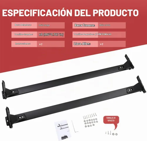 Vista 9 de KINGGERI Barras Transversales de Techo de Carga Pesada 220lbs Compatibles con Jeep Compass 2018-2025, Barras de Aluminio para Techo, Portaequipajes