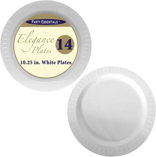 Vista 2 de Party Essentials N572417 Elegance - Plato de plástico duro para aperitivos, 5 x 7 pulgadas, color negro (caja de 288)