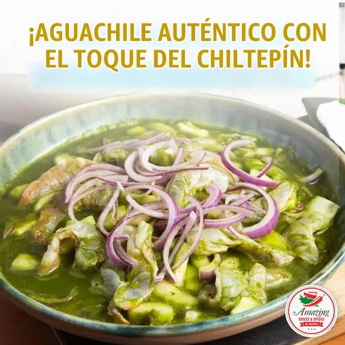 Vista 6 de Pimientos Chiltepin secos (Chile Tepin) – Bolsa de 2 onzas – Ideal para usar con mariscos, salsas, guisos, salsa, carnes. Muy caliente con un sabor