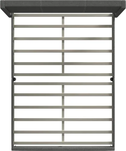 Vista 5 de Glenwillow Home Pax - Base de cama tapizada con plataforma tapizada, respaldo de alas, base de colchón, soporte de listones de madera, no necesita
