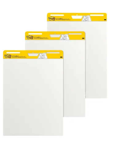 Vista 8 de Post-it Super Sticky Wall Easel Pad, 25" x 30", 20 Sheets/Pad, 3 Pads/Pack (559VAD20 3PK)