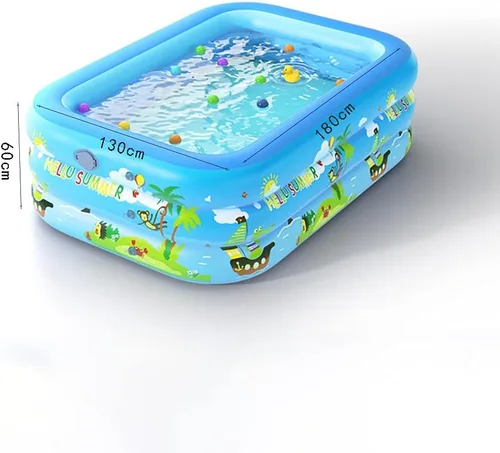 Vista 6 de con bomba inflable, piscinas familiares de tamaño completo, piscina inflable para niños, adultos, niños pequeños a partir de 3 años, al aire libre