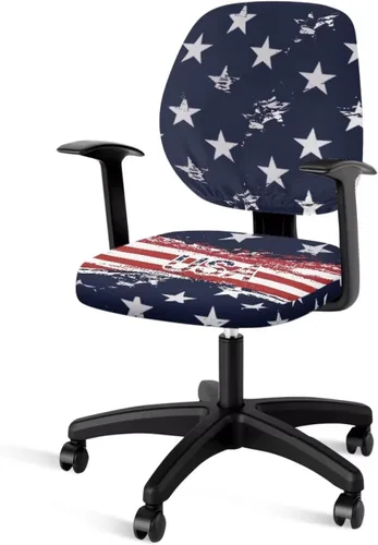 Vista 15 de Funda para silla de oficina, con temática de playa, funda elástica para silla de oficina, funda elástica de 2 piezas, funda para silla