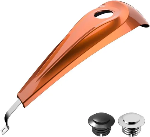 Vista 6 de Cubiertas de tanque estiradas con consola de tablero y tapa de tanque de combustible, cubiertas de combustible de galón para Harley Touring Whisky