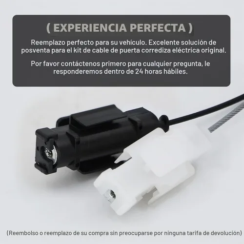 Vista 4 de Cable para puerta corrediza Sienna 85620-08042 Kit de cable para puerta corrediza eléctrica para Toyota Sienna 3.3L 3.5L Cable de control de carrete