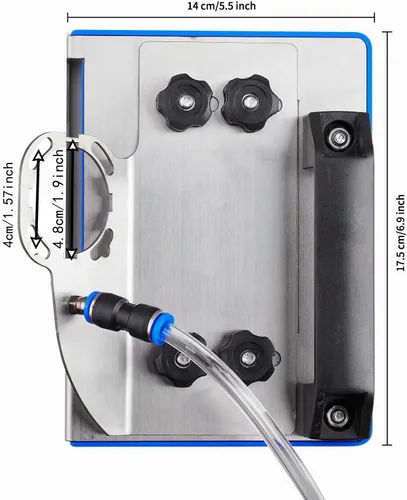 Vista 2 de Herramienta de biselado de azulejos de 45 grados, se adapta a amoladora angular de 100 grados, ajustable 45 Degree Tile Chamfering Tool.