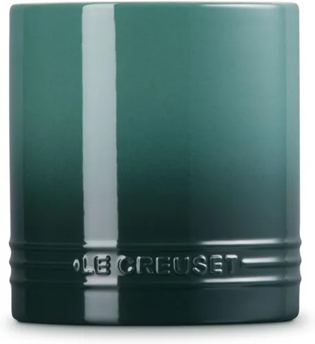Vista 3 de Le Creuset Stoneware Signature Recipiente para Utensilios de Pared Recta, 1 cuarto de galón, Artichaut