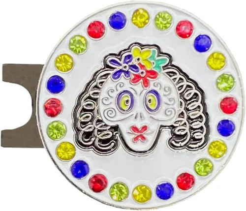 Vista 8 de Giggle Golf Marcador de bola brillante con clip para sombrero, colección Holiday Bling - Divertidos regalos de golf de temporada para mujeres