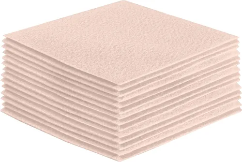 Vista 97 de FabricLA Hojas de fieltro acrílico para manualidades, cuadrados de fieltro precortados suaves de 4 x 4 pulgadas (3.9 in x 3.9 in), utiliza hojas