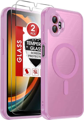 Vista 179 de LeYi Funda para teléfono Samsung-S23: protector de pantalla e imán MagSafe Púrpura