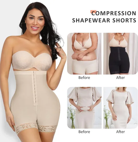 Vista 2 de FeelinGirl Fajas Colombianas Moldeadoras Moldeadoras Faja Faja Pantalones cortos para levantamiento de glúteos
