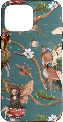 Vista 18 de iPhone 12/12 Pro Woodland Criatures - Carcasa para jardín de hadas