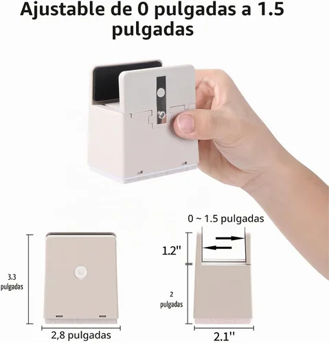 Vista 2 de Elevadores de cama con abrazadera de tornillo ajustable, se adapta a grosor de marco de muebles de 0 a 1.5 pulgadas, elevación en altura de 2