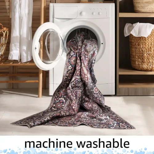 Vista 9 de Keen Home Design - Tapete lavable a máquina con respaldo antideslizante, para entrada, cocina, baño, lavandería, vintage de pelo orto y duradero