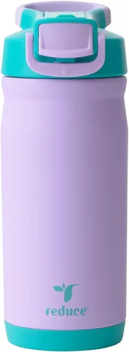 Vista 10 de Reduce Hydrate Pro Kids - Botella de agua aislada de acero inoxidable de 14 onzas con pajilla, vaso a prueba de derrames para niños, retención