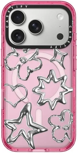 Vista 83 de CASETiFY Impact iPhone Air Case [Delgada/Compatible con Magsafe / 8.2 ft. Protección contra Caídas de Grado Militar 4X] - Lazos - Rosa Arcos