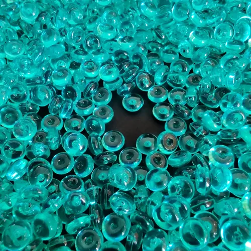 Vista 12 de HappyFiller - 4400 cuentas de limo de canicas acrílicas planas, color Cristal