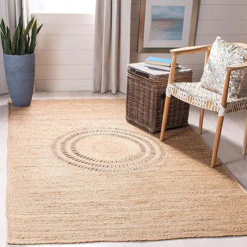 Vista 7 de SAFAVIEH Natural Fiber Collection - Alfombra de pasillo de 2 pies 6 pulgadas x 8 pies, beige, yute bohemio hecho a mano, ideal para zonas de alto