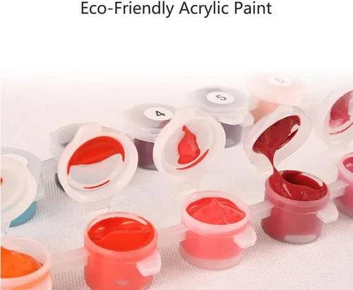 Vista 5 de MLSG Pintura por Números DIY para Adultos, Pintura por Números Fácil para Principiantes, Pintura por Números de Acuarela Acrílica para Adultos