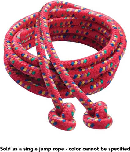 Vista 6 de Champion Sports Cuerda de salto de nailon trenzada serie CR - Múltiples longitudes