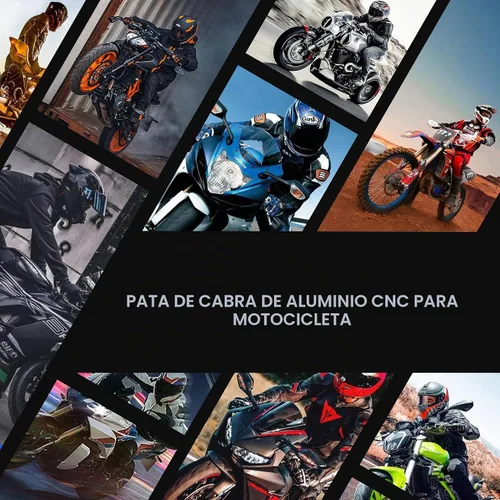Vista 7 de Soporte de patas de motocicleta universal de aleación de aluminio de alta calidad, ajustable, para motocicleta, scooter, soporte de trípode