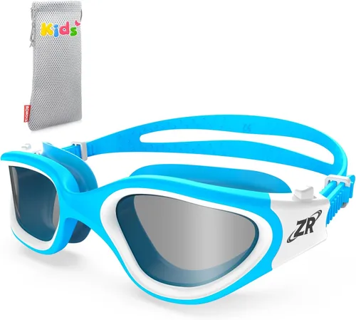 Vista 38 de ZIONOR Gafas de natación para niños, G1 MINI con protección UV, polarizadas, antivaho, para edades de 6 a 14 años Glare-Reducing Polarized Lenses