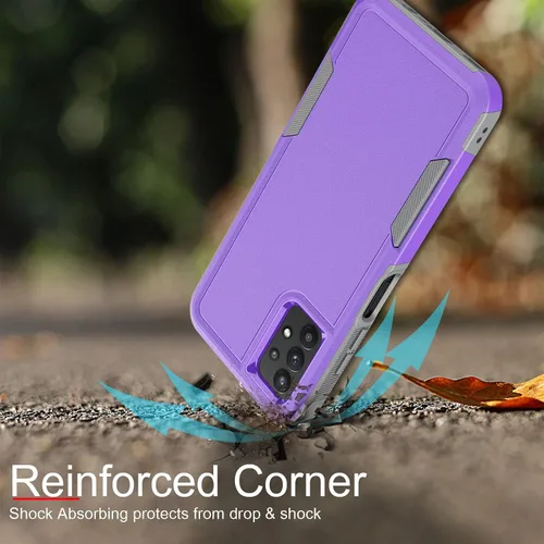 Vista 5 de Tekcoo - Funda para Samsung Galaxy A23 5G / 4G, 4G LTE/SM-A236 [prueba de caídas de grado militar] absorción de golpes, agarre resistente a