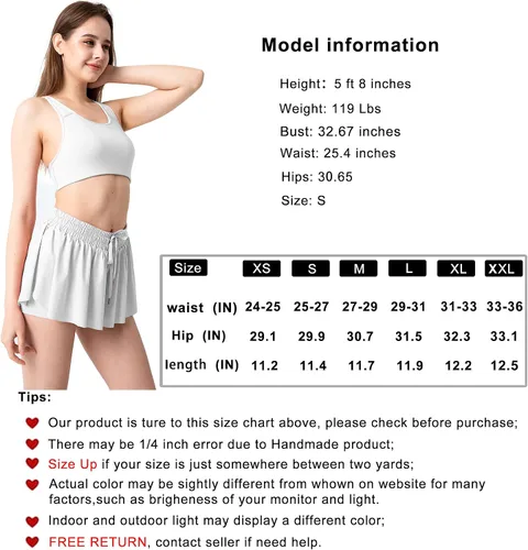 Vista 6 de YLDUJ AMUM Pantalones cortos fluidos con bolsillos para mujer