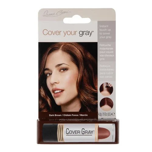 Vista 3 de Cover Your Gray Palo de retoque para mujeres, marrón oscuro, 0.15 oz