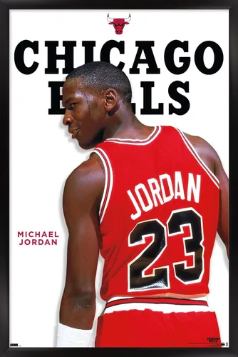 Vista 8 de Trends International Michael Jordan - Póster de pared de la serie de características, 22.4 pulgadas de largo x 14.7 pulgadas, versión enmarcada