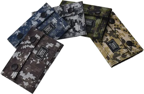 Vista 5 de JEMINAL Carteras de los hombres impreso camuflaje bilingüe adolescentes niños para niños