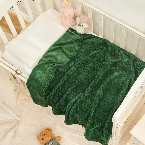 Vista 2 de inhand - Manta decorativa de vellón para bebés y recién nacidos, supersuave, envolvente, afelpada, mullida, cálida, ideal para cuna y como manta