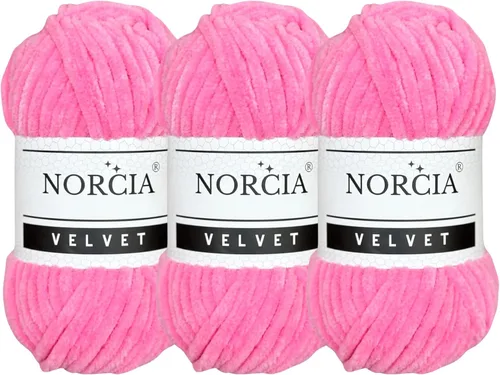 Vista 80 de Hilo de Terciopelo Suave Chenille para Ganchillo Super Voluminoso (100g-3.50oz) (68m-74.3 yds) Hilo para Manta de Bebé para Tejer Amigurumi Hilo