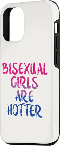 Vista 2 de Funda de regalo para iPhone 14 Pro Bisexual Girls Are Hotter Bi Pride Flag LGBTQ