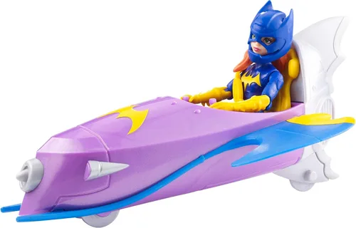 Vista 6 de DC Super Hero Girls Batgirl Figura de acción con vehículo Batjet