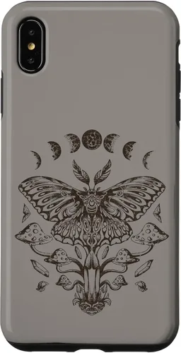 Vista 11 de Fairy Grunge Fairycore Aesthetic Goth Luna Moth Mushroom Case for iPhone 17