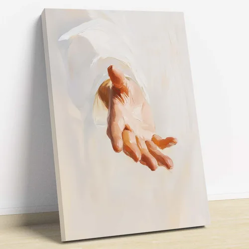 Vista 37 de Arte de pared de acuarela de Jesús, pintura en lienzo cristiano, imágenes de las Escrituras, decoración de pared, póster con versículos bíblicos