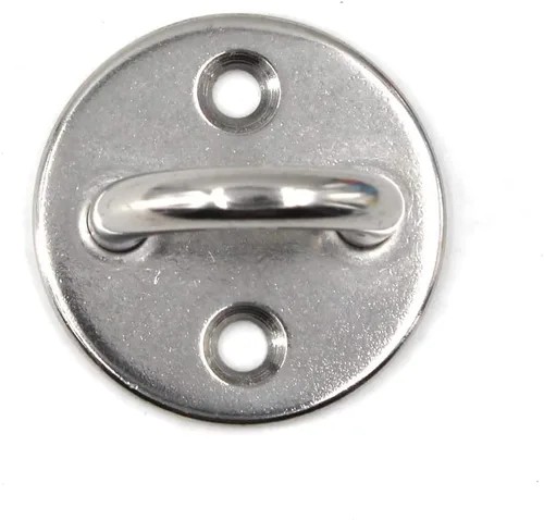Vista 2 de Flomore M5 - Gancho de techo para placa de ojo de acero inoxidable 304, resistente para colgar (paquete de 6, tornillos incluidos)
