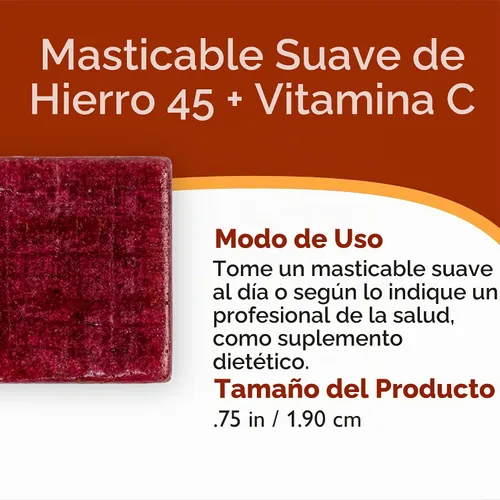 Vista 7 de Celebrate Vitamins Suplemento de hierro con vitamina C, 45 mg de hierro, 60 mg de vitamina C, vitaminas bariátricas para pacientes con WLS, cirugía