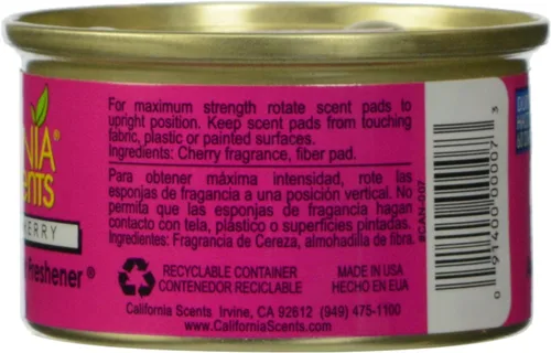 Vista 2 de Ambientadores orgánicos a prueba de derrames California Scents, aroma a cereza Coronado, frasco de 1.5 onzas